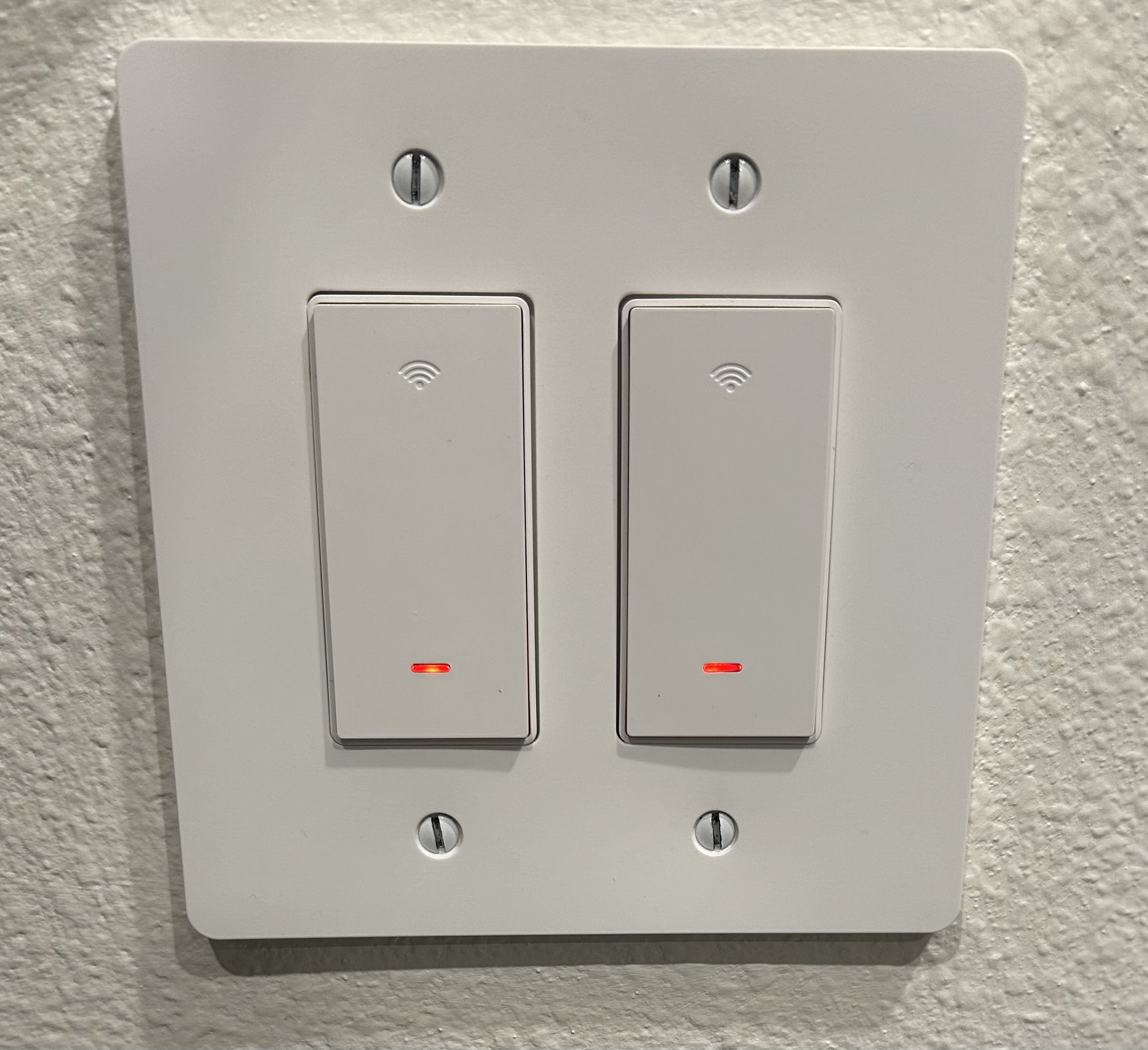 Modern Smart Light Switch on a wall